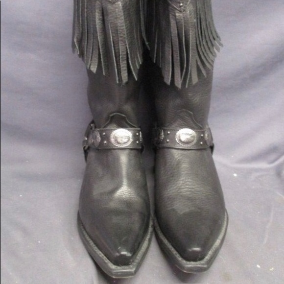 Laredo Shoes - NWOT Laredo black fringed boots. Need to be dusted